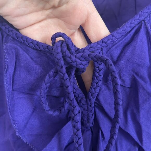 Diane Von Furstenberg Ruffle Wide Sleeve Blouse - Picture 3 of 6